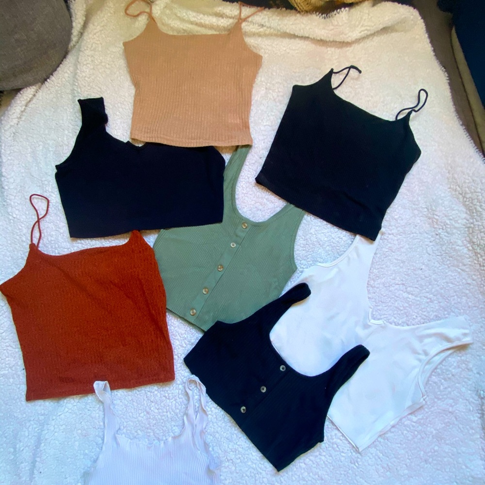 8 crop tops